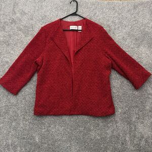 Vintage 90s Y2K Womens 18 Blazer Party Valentines Day Festive Sparkly Metallic